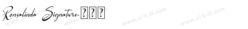 Ronsalinda Signature字体转换